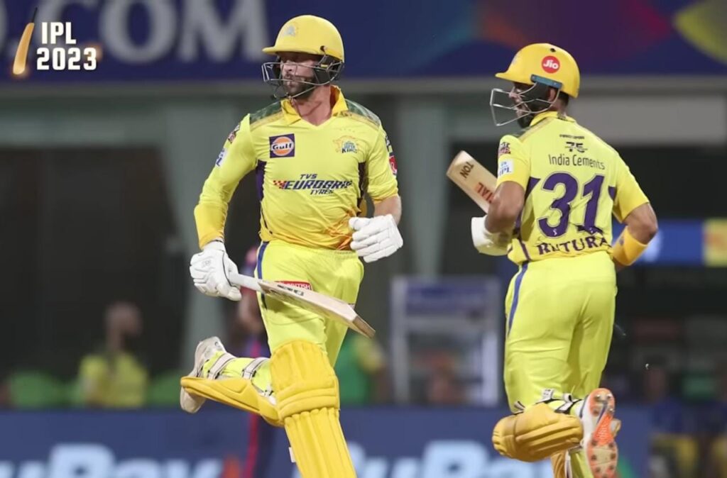 devon conwasy and ruturaj gaikwad partnership first match csk vs gujrat