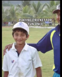 Nitish Kumar Reddy Cricketer SRH childhood image .